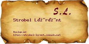 Strobel Lóránt névjegykártya